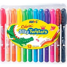 Vionna Kemerburgaz Ofıs ve Okul Amos CST12  Üçü Bir Arada Silky Twister 12'li, 12 Renk