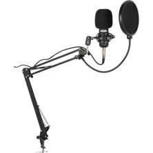 BM800BT Black Kondanser Mikrofon Stand Filtre Ses Kartı