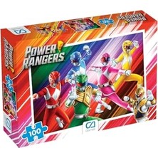 Vionna Powerrangers Lisanslı 100 Parça 34X24CM Çocuk Puzzle Yapboz Serisi