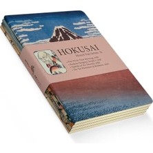 Vionna Hokusai 4'lü Defter Seti 2, Mount Fuji Series Iı, Çizgisiz, 64 Sayfa, 14X21CM