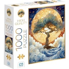 Vionna Dolunay ve Ağaç 1000 Parça 2,2mm Kalınlık 48X68CM Profesyonel Hobi Puzzle Yapboz Serisi