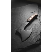 4mm Karbon Çelik Kamp Av Baltası - 29CM Ahşap Saplı