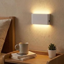 LED Iki Yönlü Şarj Edilebilir Mıknatıslı Sensörlü Aplik 2700K Günışığı, On-Off ve Sensör Modu (2 Adet)