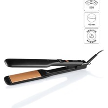 Vionna AR5192 Mona Sense Geniş Plakalı Saç Düzleştirici, Keratin ve Argan Yağlı Plaka, Iyon Teknolojisi, Siyah