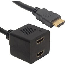 Powermaster 1 Erkek 2 Dişi HDMI Çoklayıcı 30 cm Kablo - 31348