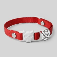 Vionna Charmlı Kedi Boyun Tasması (Safety Click) (Kırmızı)