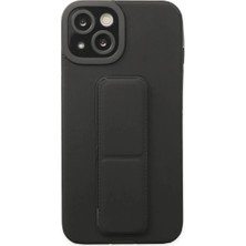Northcity Apple iPhone 14 Plus Uyumlu Kılıf Mega Standlı Silikon - Siyah