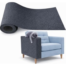 Vionna Kedi Tırmalama Matı Yapışkanlı - Keçe Tırmalama Pedi 100X30 cm - Duvar Koltuk Zemin Koruyucu - Tırnak Bakım Ürünü - Kaymaz Dayanıklı Uzun Ömürlü Evcil Hayvan Aksesuarı (Koyu Gri)