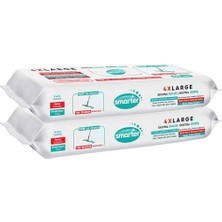 Vionna Smarter 2 Adet Yer Temizlik Havlusu Bezi 4xl Mopa Uyumlu Yüzey Beyaz Sabun Kokulu Sirke ve Karbonat Katkılı 60 Yaprak