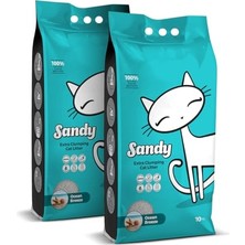 Vionna Sandy Okyanus Esintisi Kokulu Topaklanan Kedi Kumu 2X10KG