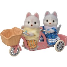 Sylvanian Families Tandem Bisiklet Seti- Husky Kardeşler 5637