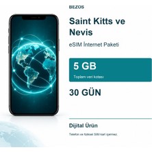 Saint Kitts ve Nevis Esım Internet Paketi 5 GB 30 Gün