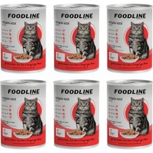Vionna Yetişkin Kedi Konservesi 400 Gr, Gravy Sos Içerisinde Parça Etli (400 gr x 6 Adet, Kuzu)