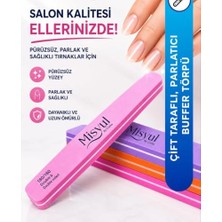 Vionna Profesyonel Tırnak Üstü Törpü Buffer 100 180 Renkli Yarım Ay 1 Adet
