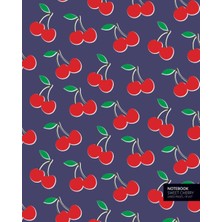 Zemira Sweet Cherry Notebook: (Purple Edition) Fun 192 Ruled/lined Pages (8X10 Inches / 20.3X25.4