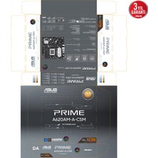 Asus Prıme A620AM-A-CSM Ddr5 7600MHZ(OC) M.2 Am5