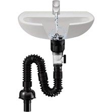 Vionna Mutfak ve Banyo Için Koku ve Tıkanma Önleyici Lavabo Gider Borusu Hızlı Tahliye Sağlam ve Dayanıklı
