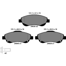 Kale Balata Honda Cr-V 3 2007-2012 Ön Fren Balatası 45022T1EG00