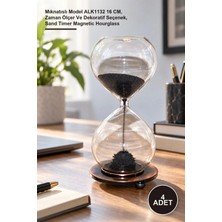 Yenilig 4 Adet Kum Saati – Mıknatıslı Model ALK1132 16 Cm, Zaman Ölçer ve Dekoratif Seçenek, Sand Timer Magnetic Hourglass