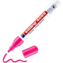 Vionna Edding 4095 Tebeşir Kalemi - Fosforlu Pembe - 1 Tebeşir Kalemi - Yuvarlak Uçlu 2-3 mm