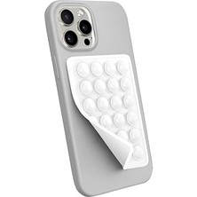 Vionna Babilden Telefon Arkasına Yapışan Silikon Vantuzlu Kılıf Tutucu Araç Makyaj Mutfak Ayna Duvar Için Ahtapot Vakumlu (Beyaz (Yapışkanlı))