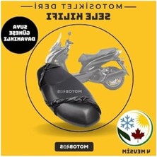 Vionna Motosiklet Honda Cbf ile Uyumlu 150 Sele Kılıfı Deri Siyah
