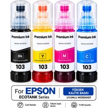 Arfed Ecotank L3211,L3250,L3251 Epson 103 4 Renk Muadil Mürekkep Seti