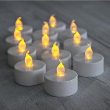 Vionna Pilli LED Mum ile Sıcak Sarı Işık, Dekoratif ve Güvenli Kullanım