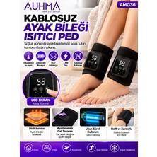 Azurtech AMG36 Kablosuz Ayak Bileği Isıtıcı Ped 2000MAH LCD Ekranlı 3 Kademeli 7.5W
