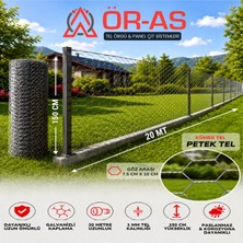 Ör-As Tel Örgü Bahçe Çit Teli Örgülü Kümes Teli 150 cm Yükseklik 20 mt Uzunluk 7 x 7 Göz Aralığı 1.1 mm Kalınlık