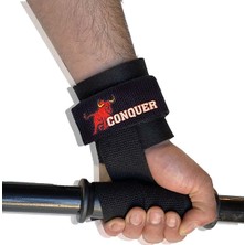 Dsport Conquer Big Rıch Grip Pro Lifting Straps Siyah Erkekler İçin Kaliteli Malzeme ile Destekli