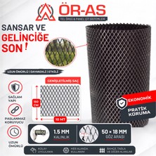 Ör - As Tel Örgü & Panel Çit Sistemleri Genişletilmiş Saç Sık Göz Aralıklı Kümes Teli (- 150 cm Yükseklik 10 mt Uzunluk -)