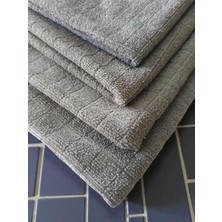 Vionna Mikrofiber Süper Emici 4'lü Havlu Seti - Çok Amaçlı Bez (40X40 Cm, Gri)