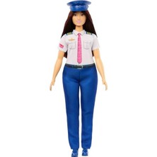 Vionna Çıkarılabilir Pilot Üniforması, Ayakkabıları ve Şapka Aksesuarıyla Barbie Kariyer Bebekleri Pilot Bebek, JKF75