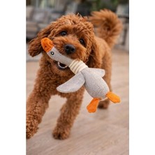 Vionna Kumaş Köpek Oyuncağı - Sevimli Ördek Şekilli, Dayanıklı Tasarım
