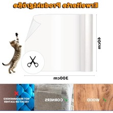 Vionna Kendinden Yapışkanlı Şeffaf Kedi Bandı, 40 cm x 3 M, Çizilmelere Karşı Dayanıklı