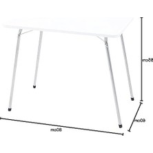 Vionna Katlanır Masa, 60X80 cm Boyutuyla Piknik ve Bahçe Için