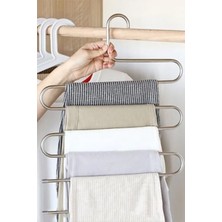 Vionna 5 Katlı Metal Pantolon & Şal Askısı - Dekoratif Düzenleyici