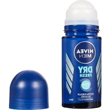 Vionna Nıvea Men Erkek Roll On Deodorant Dry Fresh 72 Saat Anti-Perspirant Koruma, Ekstra Kuruluk, 50 ml