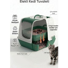 Vionna Flex Elekli Kedi Tuvaleti, 50X37,5X40 Cm, Xl Boy, Kum Küreği Hediyeli