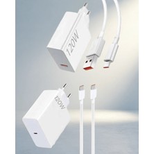 Hızlı Şarj Adaptörü 120W Type-C Kablo ile Güvenli Kullanım