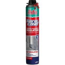 Akfix Thermcoat 930 gr Termal ve Akustik Yalıtım Köpüğü Düzensiz Yüzeylerde Kullanım İçin İdeal