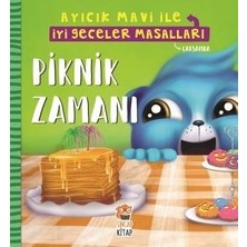 Sincap Kitap Piknik Zamanı Ayıcık Mavi İle İyi Geceler Masalları - Melek Dinçer Bebek Kitabı 14 Sayfa Türkçe