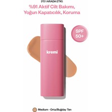 Kremi BB Krem SPF 50+ | Nemlendirici, Kapatıcı | UVA/UVB Koruma | Ton Eşitleyici, Aydınlatıcı | 50 ml