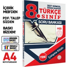 Karakutu Yayınları 2027 8.Sınıf LGS Türkçe Soru Bankası Çalışma Kitabı Tekil Ürün Renkli Baskı