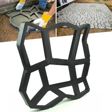 Taşmatik® Bahçe Taş Kalıbı Zemin Kaplama Kalıbı 42x40 cm Mukavvetli Plastik Özellikli Tmx67