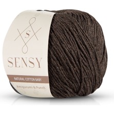 Sensy Premium Amigurumi İpi Punch (Panç) Baby Soft Cotton 50 gr Bitter Renk Yumuşak Dokulu Örgü İp