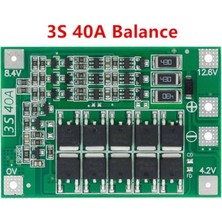 Hobi Mekatronik 3S 40A BMS 12.6V 18650 Lityum LiPo Pil Şarj Koruma Modülü Güvenli Şarj Özelliği