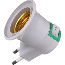 Elektronikucuz Aç/kapa E27 Duylu Fiş Duylu Ampul Takılabilen Fiş Priz Anahtarlı Duy Priz Gece Lambası Tak Çalıştır