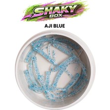 Pandora Balıkçılık Pandora Shaky Sızdırmaz Kutu Lrf Silikon Aji Blue (15 Pcs)